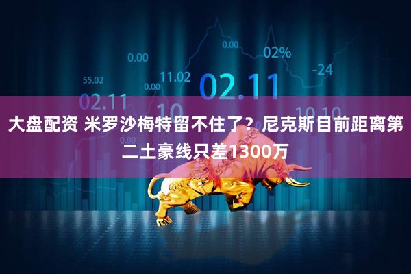 大盘配资 米罗沙梅特留不住了？尼克斯目前距离第二土豪线只差1300万